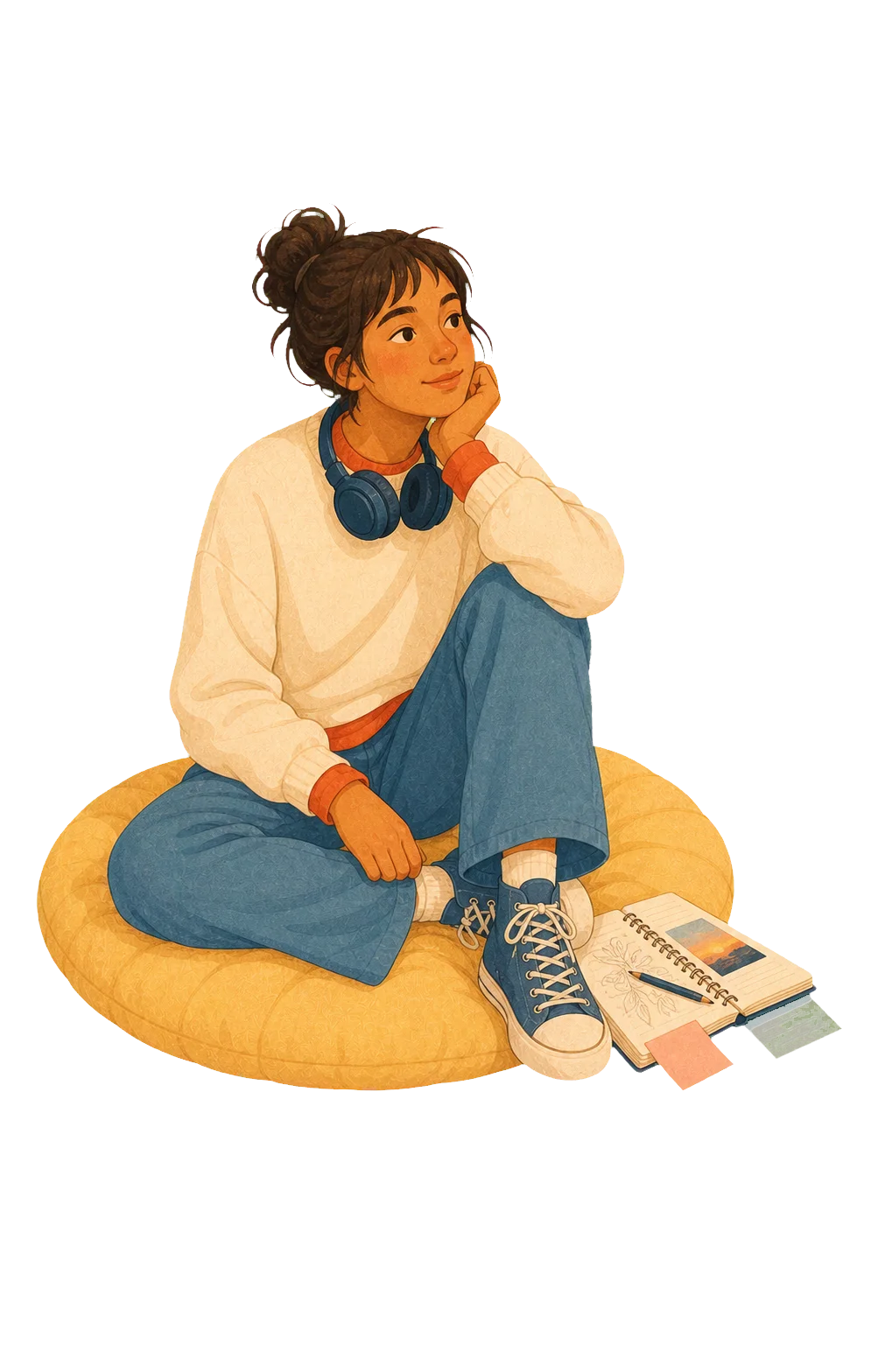 A teen talking with a therapist in a comfortable counseling space